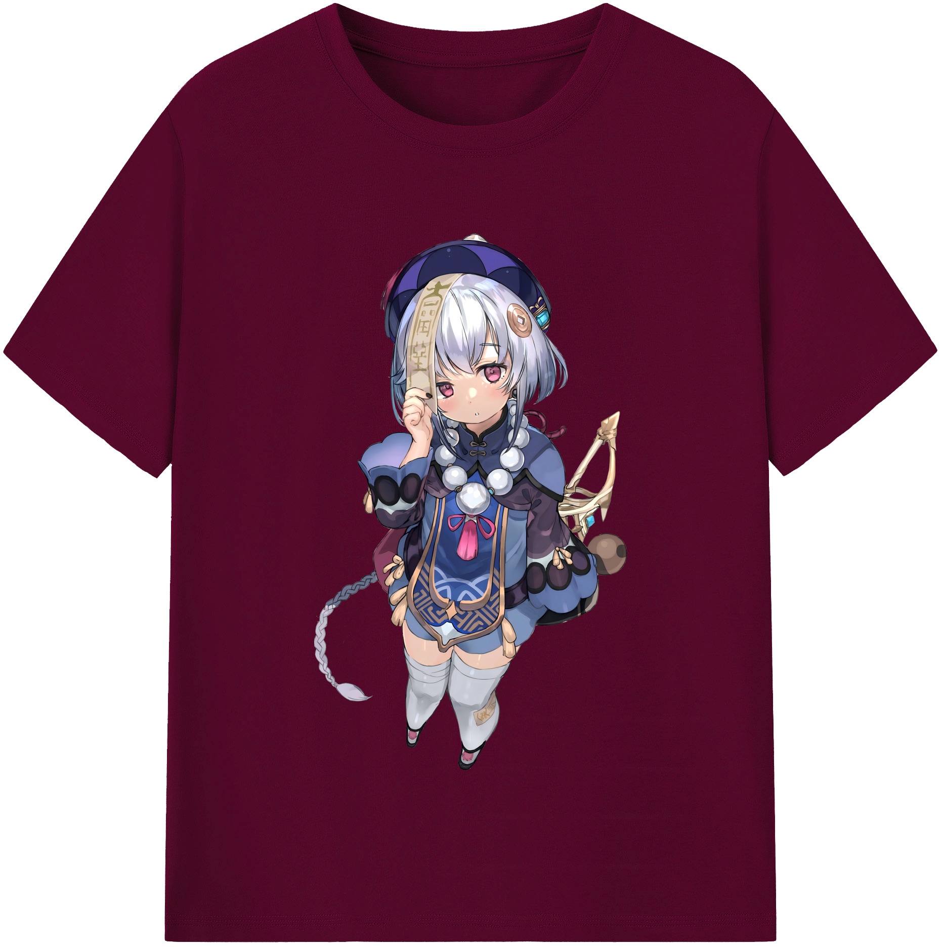 げんし神 七七 なな  genshin Nana レディースカジュアルプリントTシャツ（綿100％）